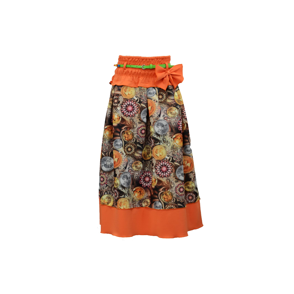 Rok Panjang Anak Perempuan Scuba Printing Premium