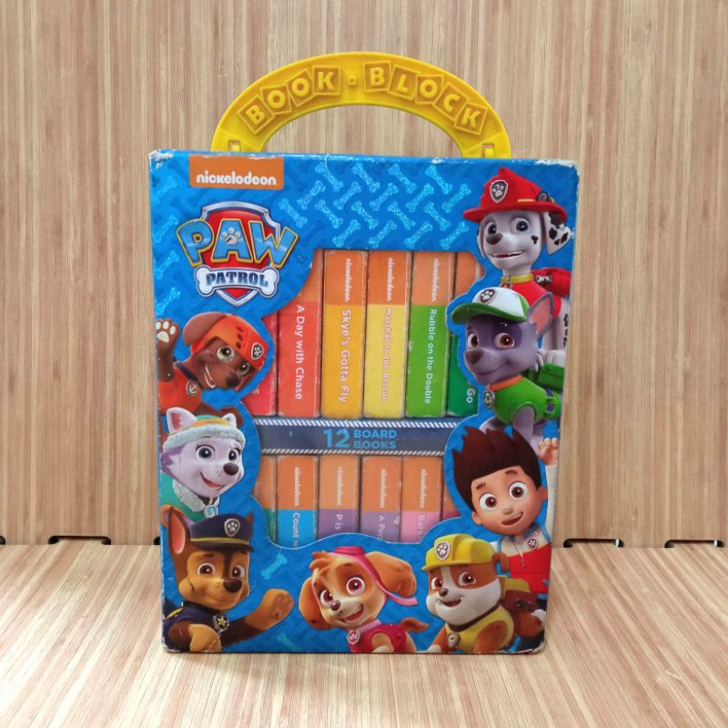 [Eng] Buku Paw Patrol Book Block / 12 Board Book / Boardbook / Buku Mini / Preloved Buku Anak Anak /