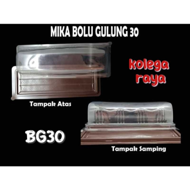 Mika Bolu Gulung BG30 Isi 20PCS Alas dan Tutup