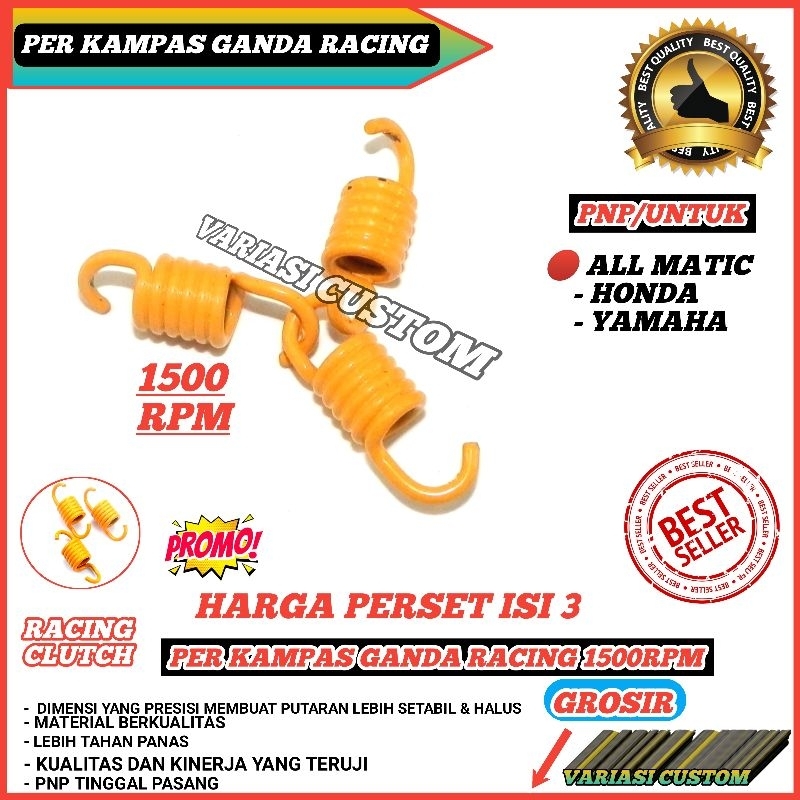 Per kampas ganda 1500 rpm Beat fi Mio Vario All matic Honda Yamaha