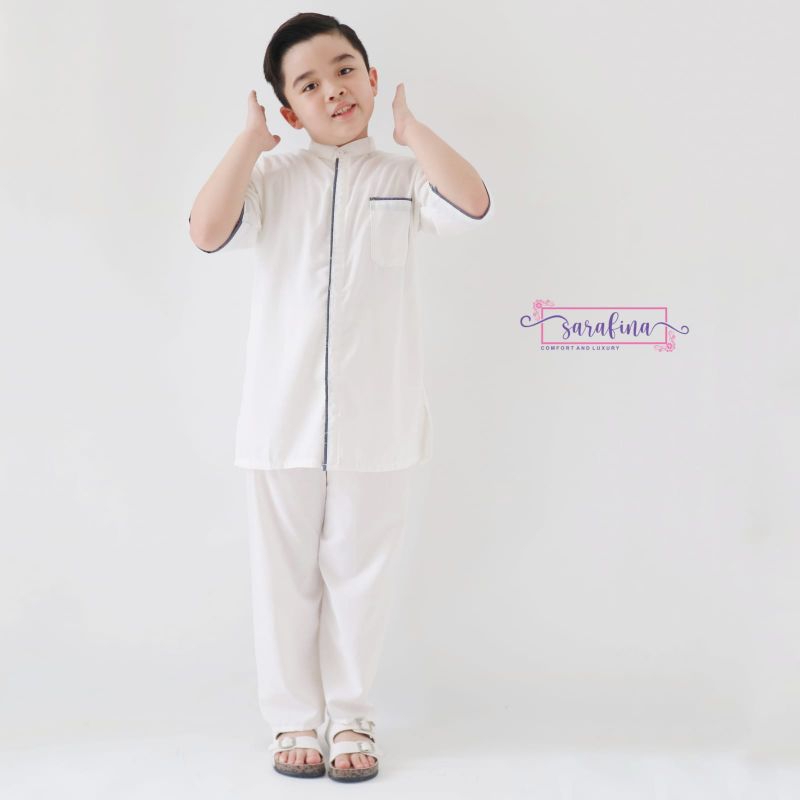 [5-9t] BAJU SETELAN KOKO GAMIS Anak Warna Putih Anak 5-9 Tahun SARAFINA WHITE SERIES KOKO Putih Manasik Haji Anak BAJU Manasik Anak Putih Set KOKO Putih Anak LAKI LAKI Umur 5 6 7 8 9 Tahun Tanggung BAJU Muslim PUTIH Anak hari raya