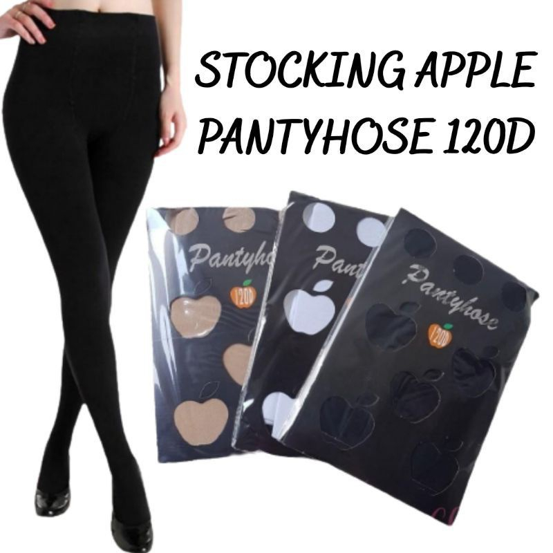 Stocking Celana Apple 120 D Pantyhose Tebal Merk Pantyhose Apple