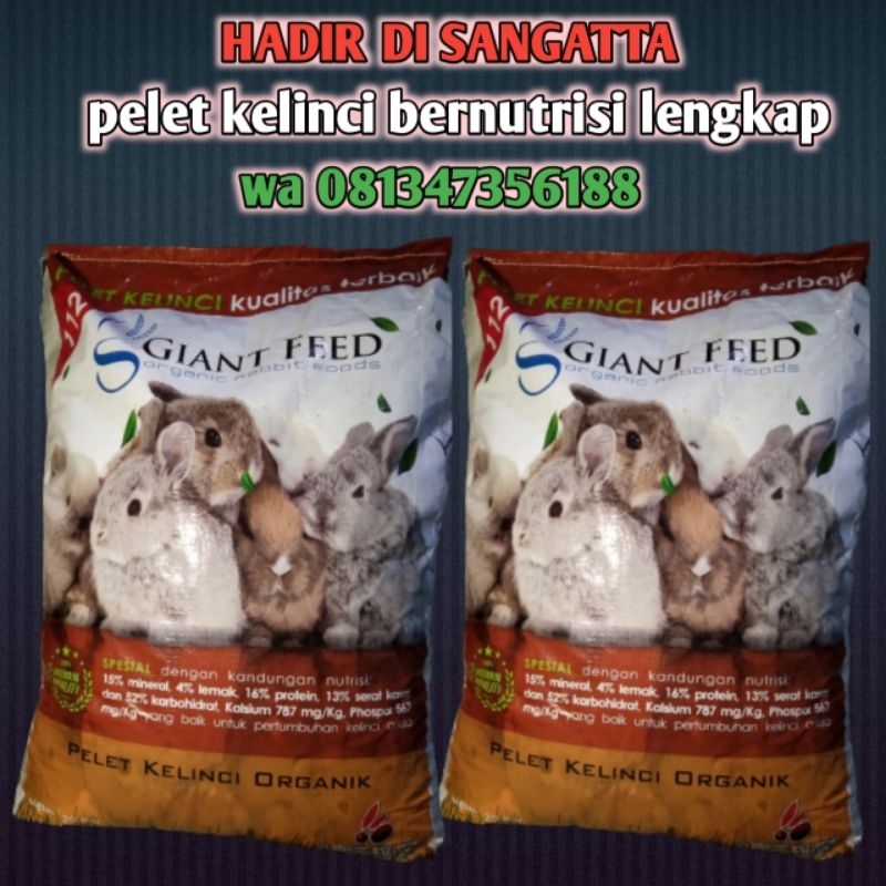 Pelet kelinci Giant feed kiloan