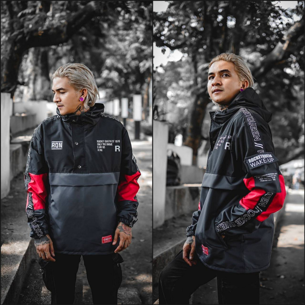 Jaket Parasut Pria - Jaket Cagoule Original Genious Waterproof