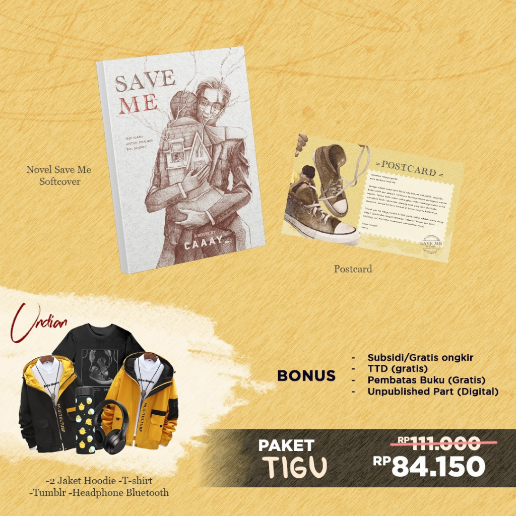 [ READY STOK ] Novel Save Me / About Me + Bonus - Caay