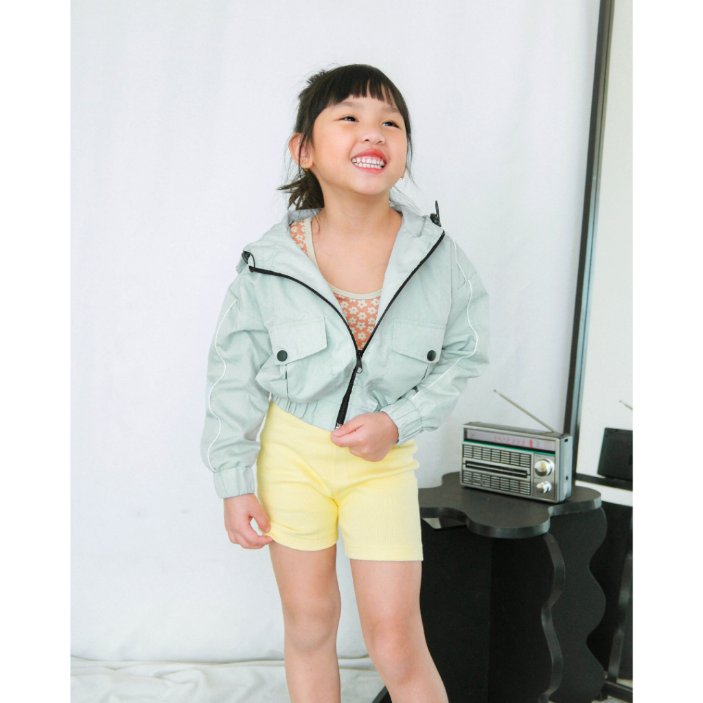 Hunny Bunny WILDER JACKET | Jacket Parasut Anak | Jacket Anak Unisex | Jaket Zipper Hoddie