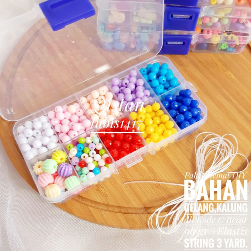 Paket DIY,Bahan Gelang,Kalung dll Harga untuk kemasan/paket