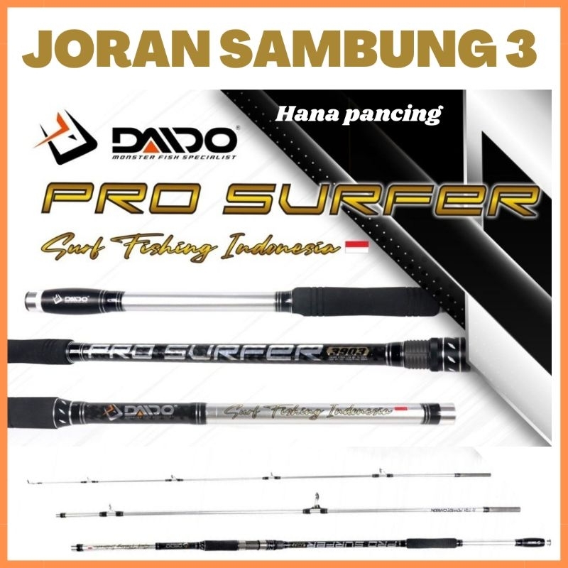 joran sambung tiga daido pro surfer