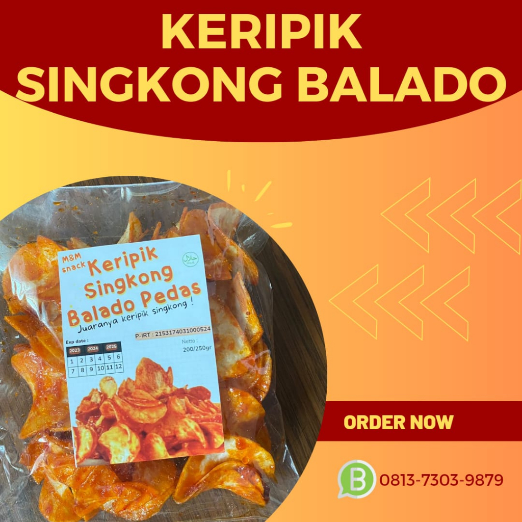 

Keripik Singkong Balado Pedas