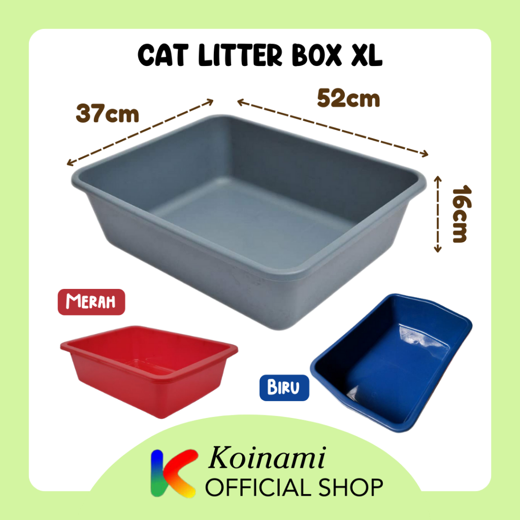 CAT LITTER BOX SIZE XL / TEMPAT PASIR KUCING