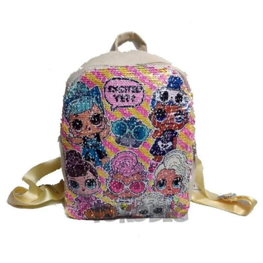 Tas Ransel Sequin L Surprise Tas Anak Perempuan Berubah gambar