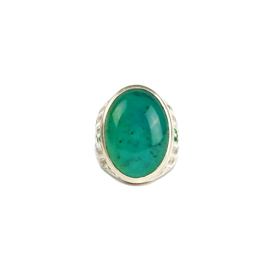 Natural Cincin Batu Akik Bacan Doko Majiko Ring Perak