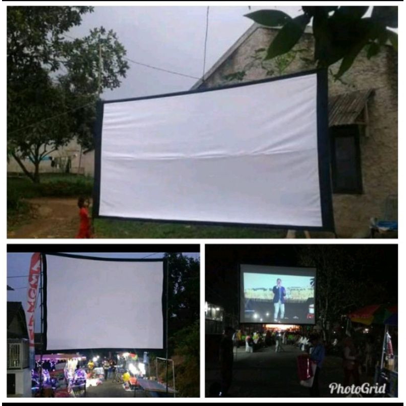 Screen layar proyektor 2.4x3 meter