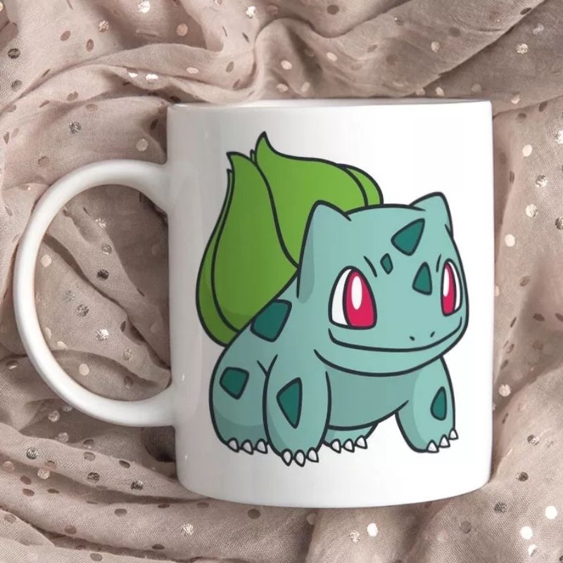 Mug Gelas Cangkir Bulbasaur Pokemon