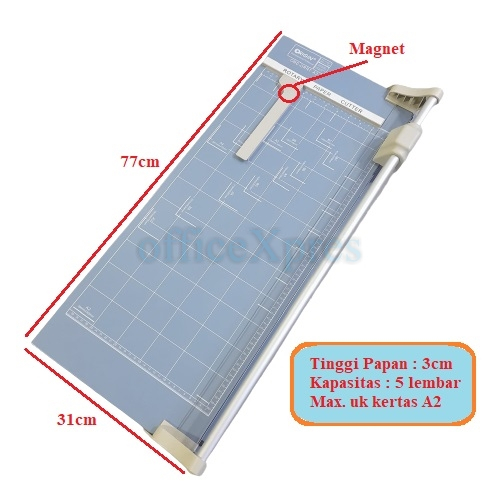 

Rotary Paper Cutter A3 , A2 / Pemotong Kertas HVS Rotary / Paper Cutter Rotary Origin A4