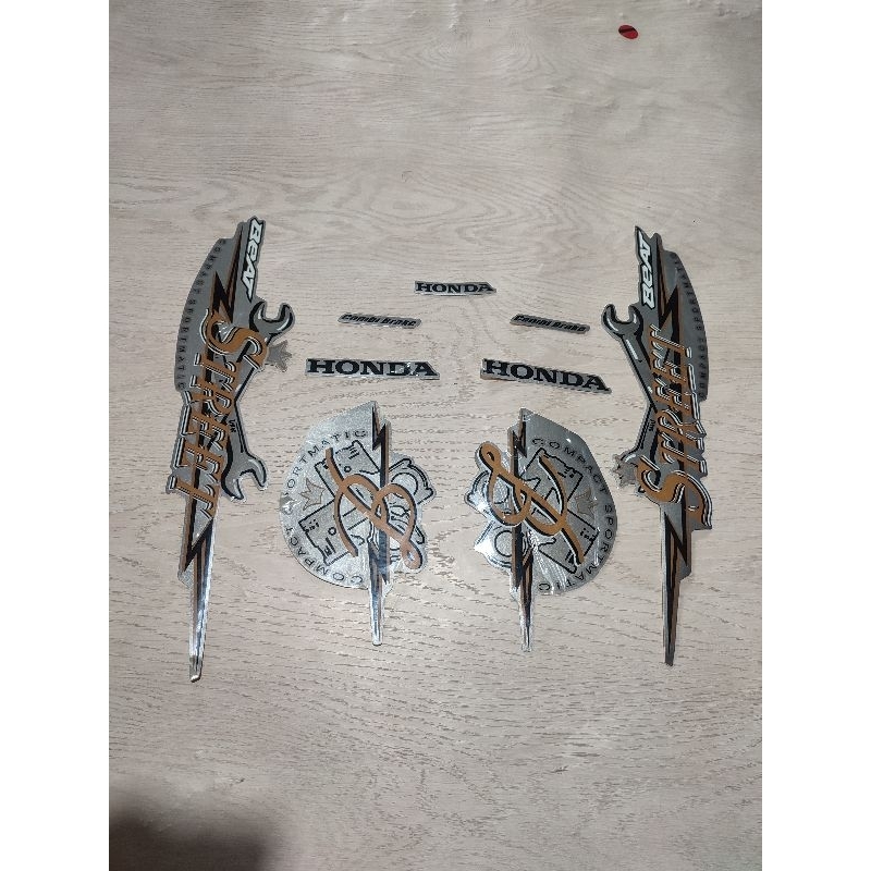 striping stiker honda beat street 2020 / 2021 silver