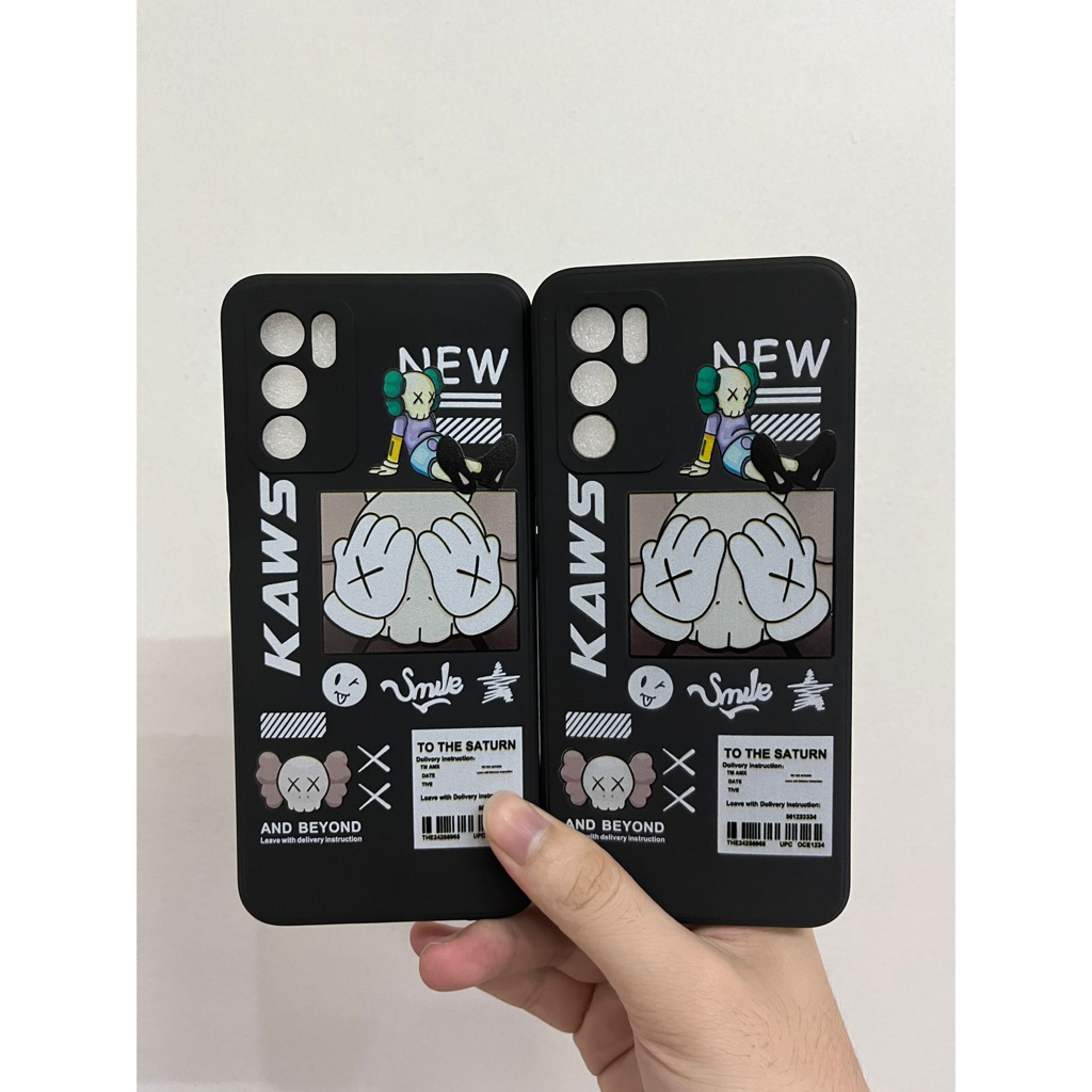 Softcase Black Kaws For Realme C35