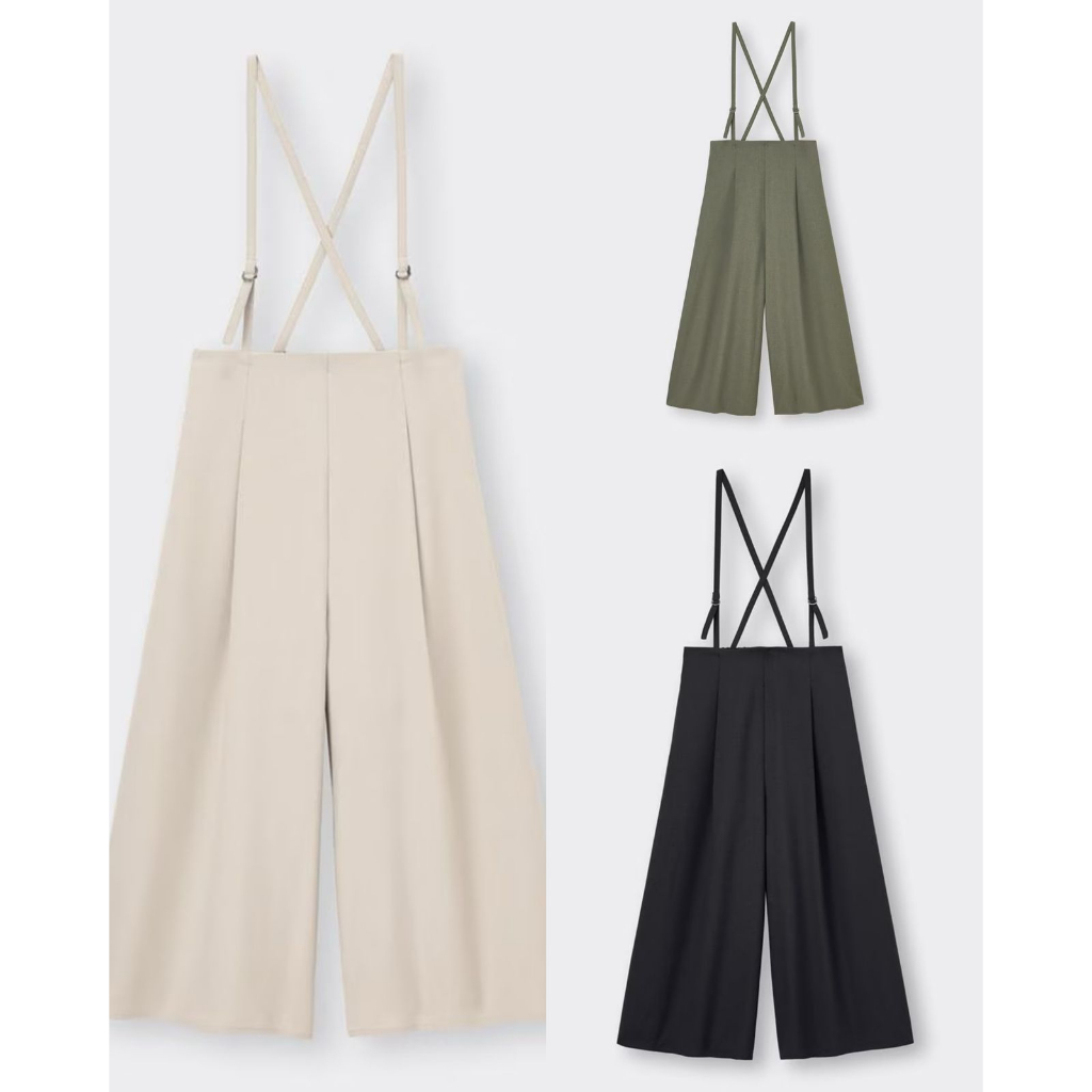 GU Uniqlo Overall Cullotes Jumpsuit