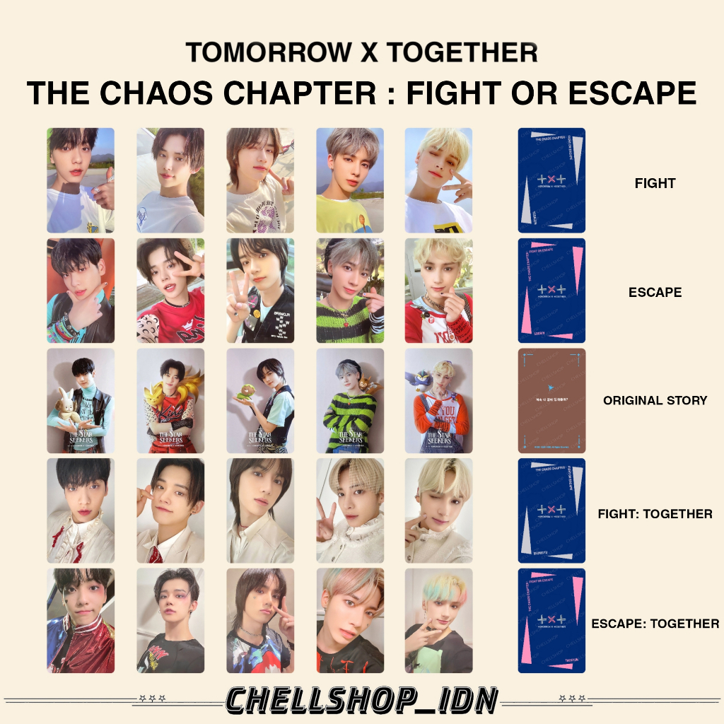 PHOTOCARD FIGHT OR ESCAPE