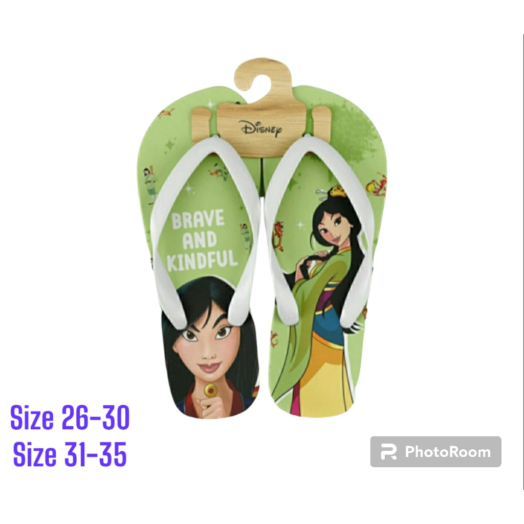 Sandal Jepit Printing Anak MIXUE/MULAN/KUROMI