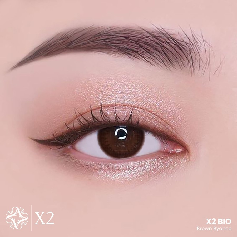 X2 Bio Softlens Black Shakyra Brown Byonce Normal Minus Sampai -06.00
