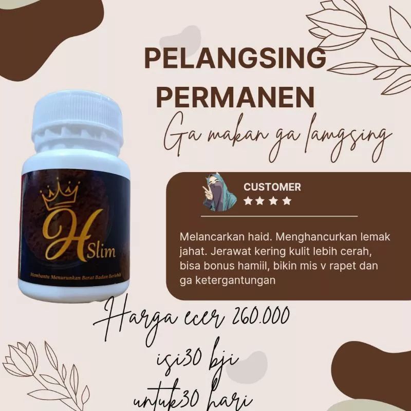 HS / Hslim Obat Pelangsing Herbal