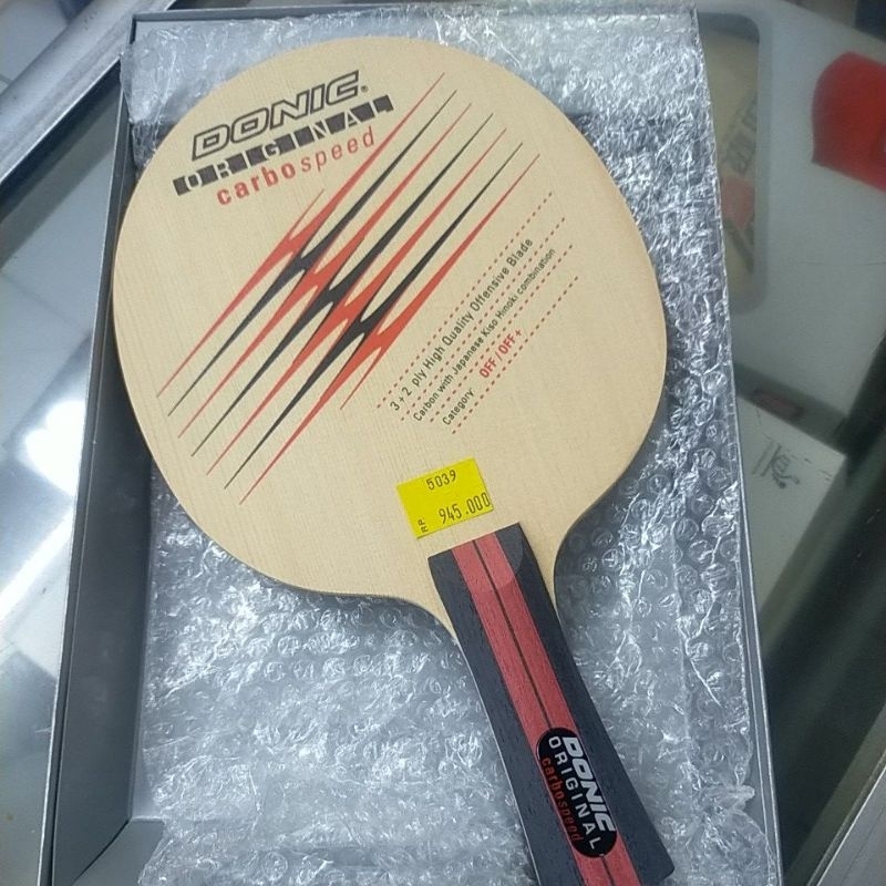 KAYU BET PINGPONG DONIC ORIGINAL CARBO SPEED - FL / ORIGINAL DONIC