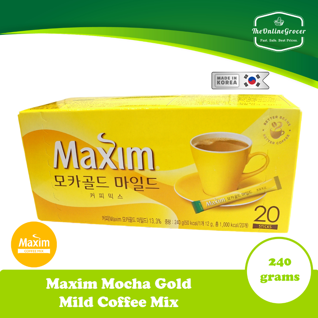 Maxim Coffee Mocha Gold Mild Coffee Mix - 20 sticks