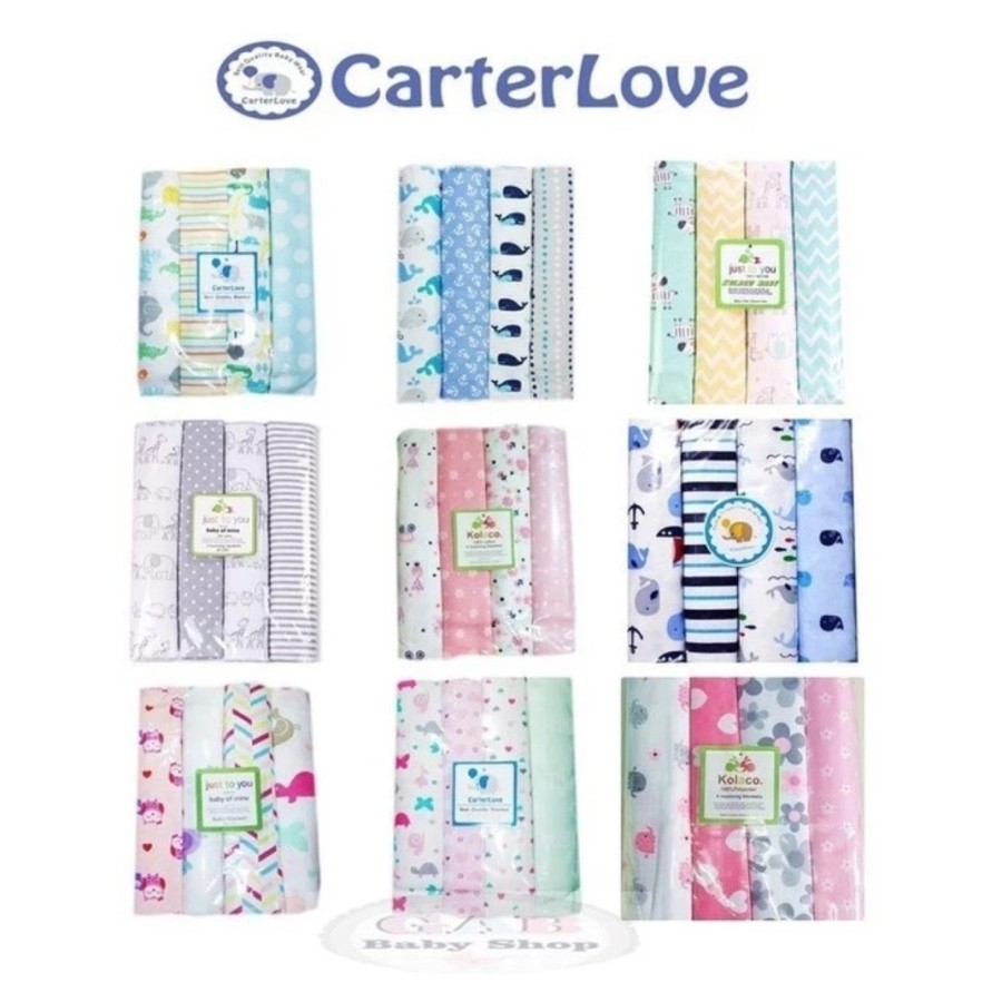 Bedong Bayi Carter 4in1 - Selimut dan Bedong Bayi 4in1 Merk Carter