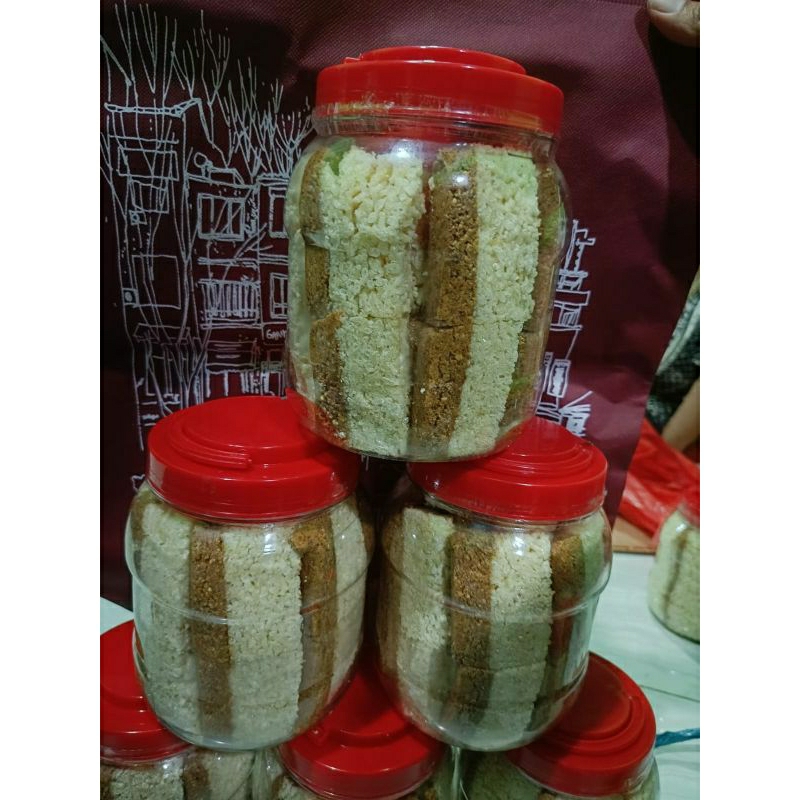 

gipang toples kacang sultan tebal (jumbo) khas Banten kemasan empuk renyah