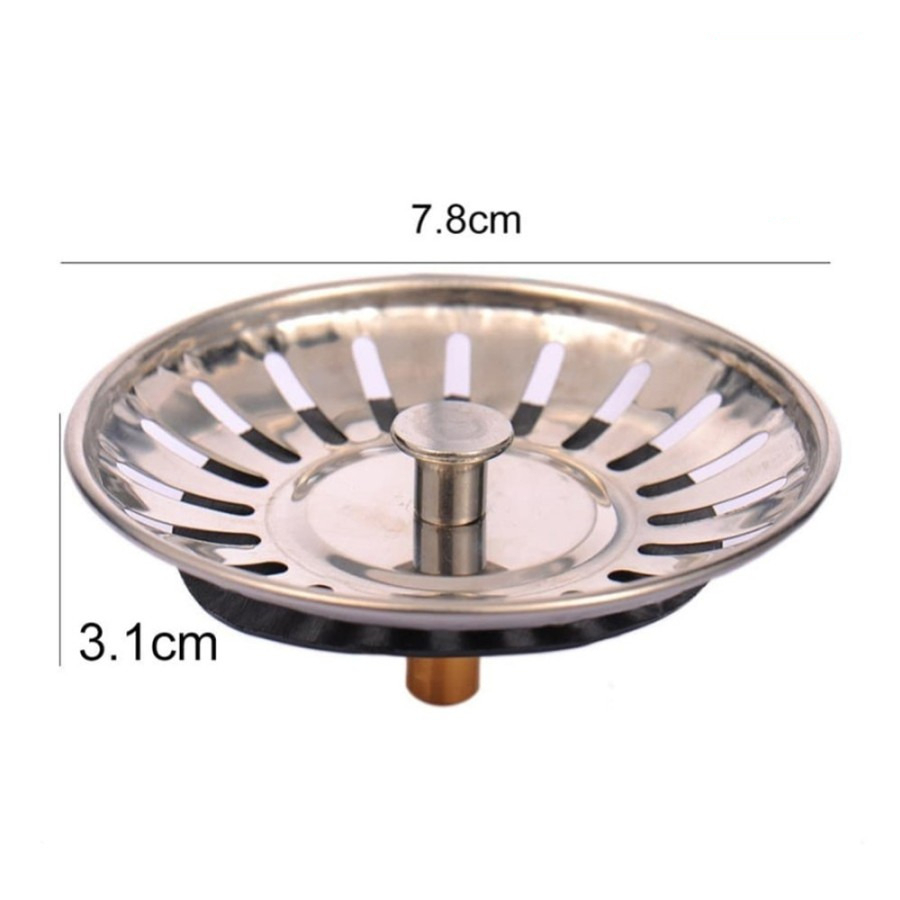 Saringan Penutup Lubang Wastafel Cuci Piring Kitchen Sink Strainer 905