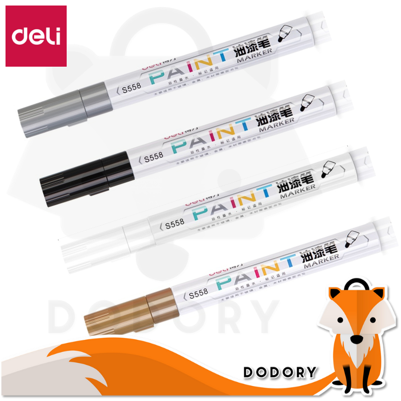 DODORY DELI008 Permanent Paint Marker / Spidol Gambar Permanen Anti Air Multifungsi Berbagai Warna