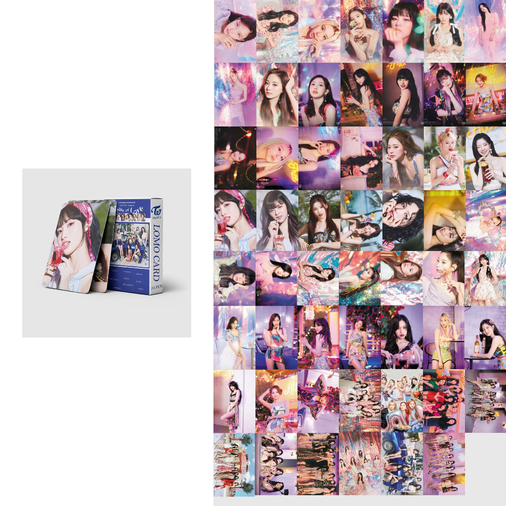 [kstuffind] TWICE taste of love PHOTOCARD LOMO CARD PHOTO KARTU FOTO PC TWICE ONCE MURAH 54PCS PCS 54