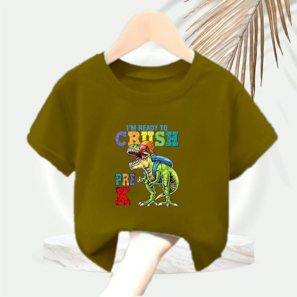 Kaos Anak-anak Dino Crush/Baju Vistaterry