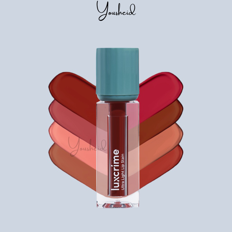 LUXCRIME Lip Stain - ultra light lip stain luxcrime | glasstonberry - rose sand - flamingo - apricot - amber liptint luxcrime