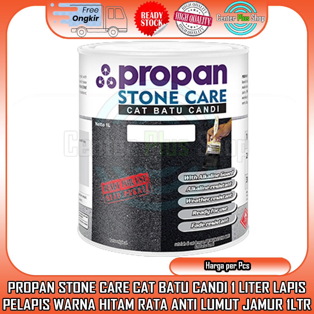 PROPAN STONE CARE CAT BATU CANDI 1 LITER HITAM ANTI LUMUT JAMUR PELAPIS PLAPIS PEROPAN CORAK CET ALA