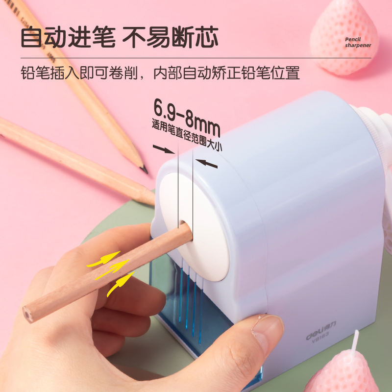 

Deli Rautan Pensil Putar / Rotary Shapener Pink Biru Alas Anti Slip Vb163