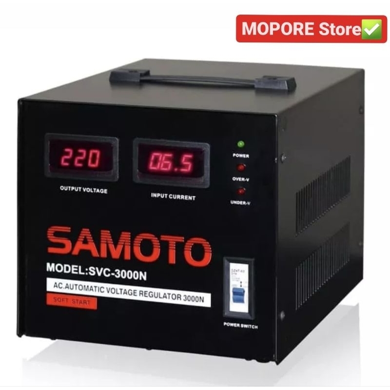 Stabilizer SAMOTO SVC-3000N/SMT-3000VA Soft Start