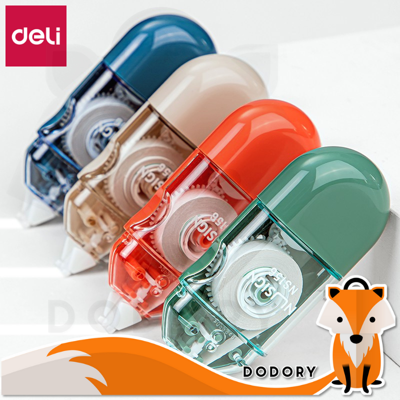 DODORY DELI021 Nusign Correction Tape / Tip X Kertas 6mm Tidak Mudah Robek