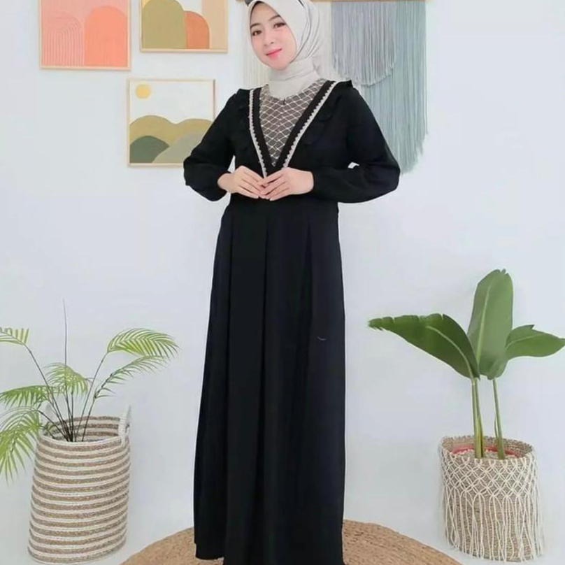 MAIDA.CLO MONACO DRESS - GAMIS CRINKLE AIRFLOW PREMIUM TERBARU - GAMIS WANITA JUMBO
