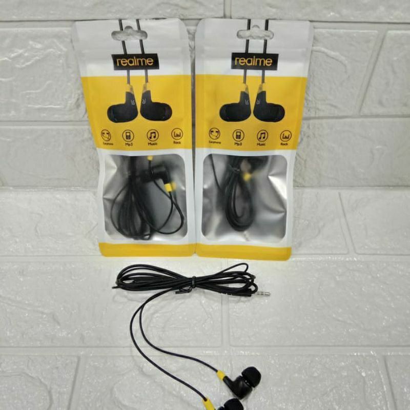 Headset Handsfree realme MA-13 super Bass stereo earphone