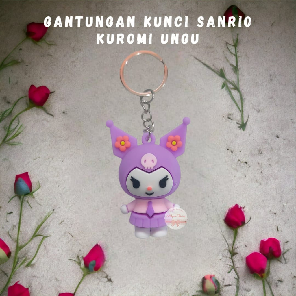 Gantungan Kunci Rubber PVC Sario / Key Chain My Melody