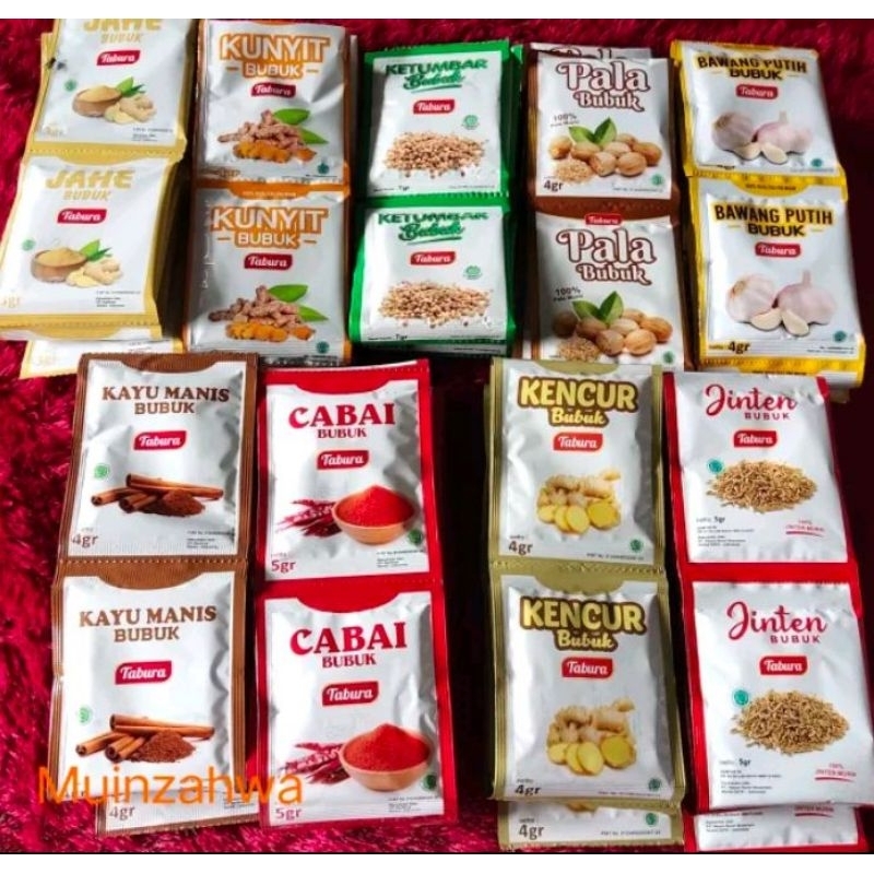 

aneka bumbu bubuk Tabura sachet