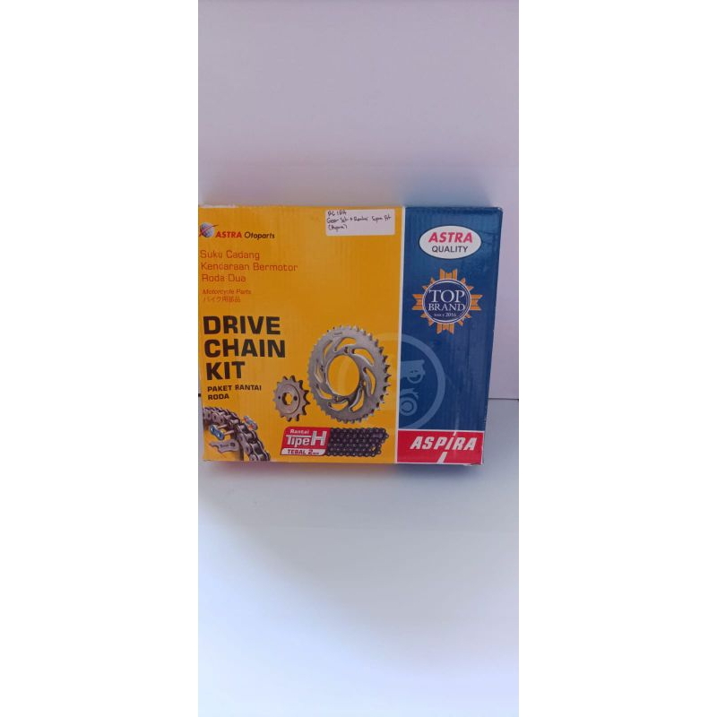 Gear Set+ Rantai Supra Fit New Aspira