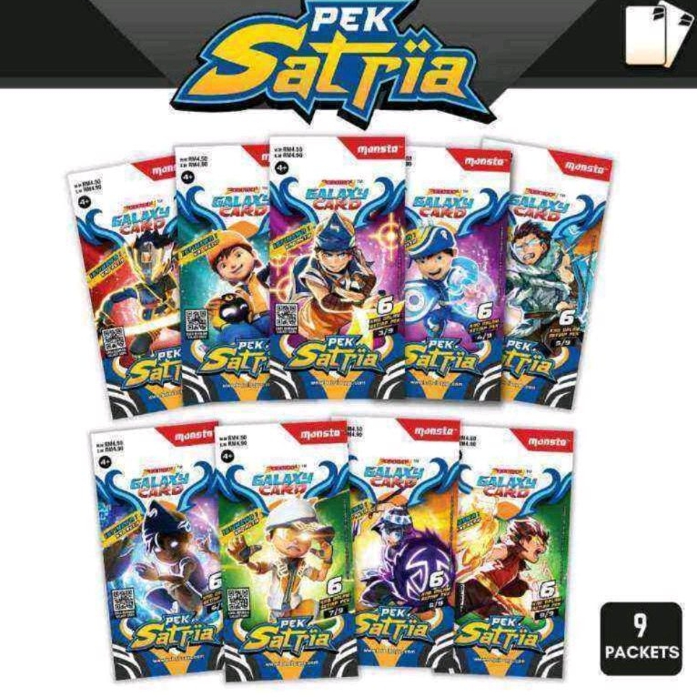 Boboiboy Galaxy Card : Pek Satria (54 Card)