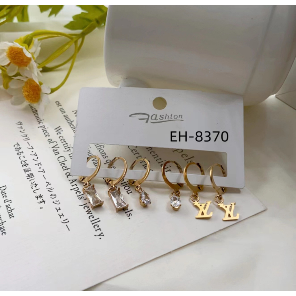 Anting Titanium Permata Perhiasan 8370