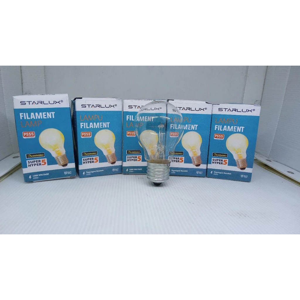 Lampu Bohlam Pijar Ayam 5 Watt Starlux / Lampu Filament 5w Cahaya Kuning