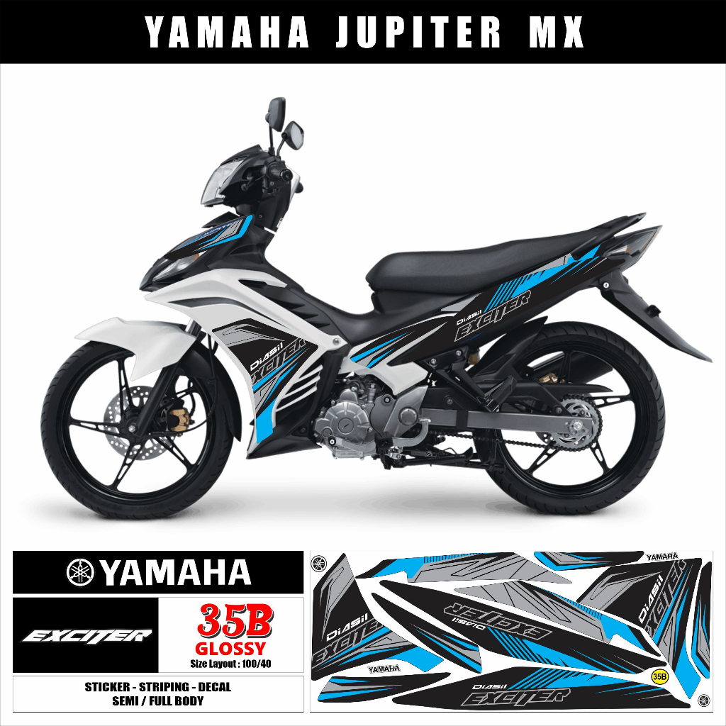 striping variasi Yamaha Jupiter MX 135 /stiker decal motor Jupiter MX 135/stiker lis polet Yamaha Ju