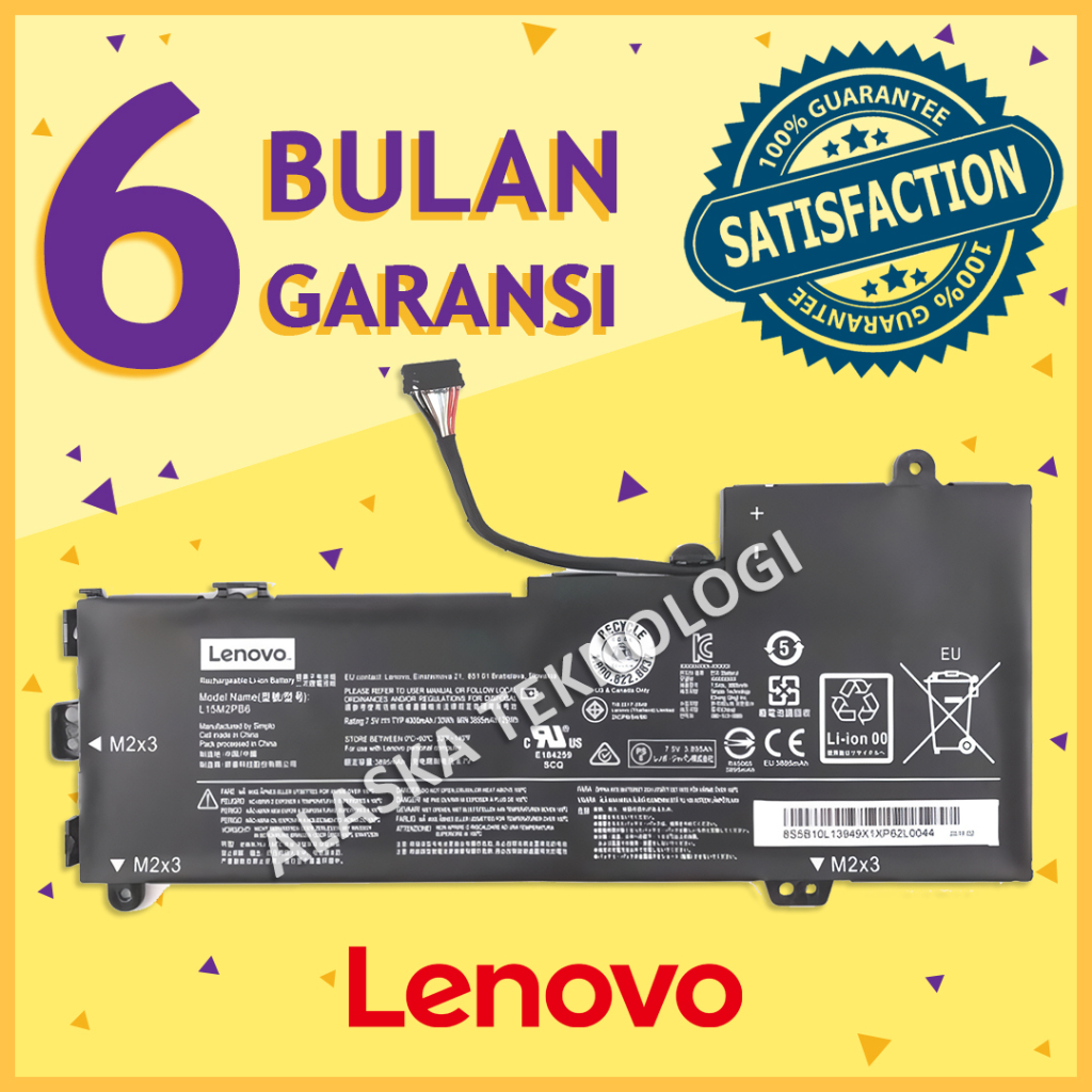 Original Baterai Batre Laptop Notebook Lenovo U31-70 E31-70-80KC E31-80 IdeaPad 500S-13ISK 510S-13IS