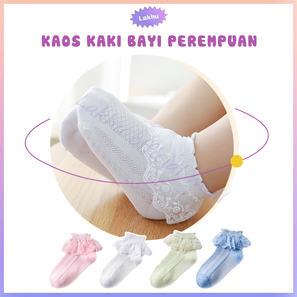 Lakhu Kaos Kaki Renda Pesta Anak Kaos Kaki Anak Perempuan Motif Renda Kids Girl Socks